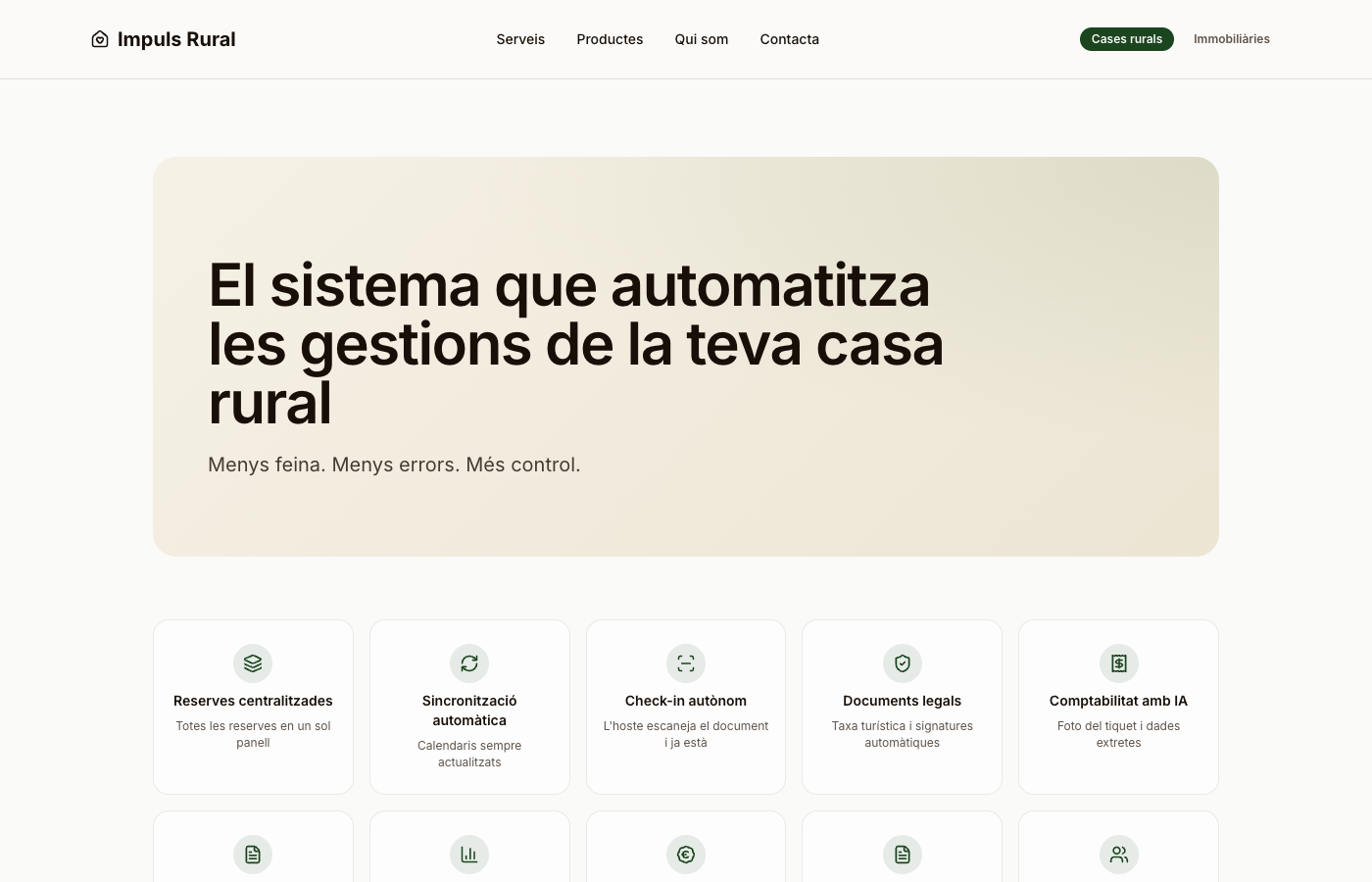 Rural Accommodation Management SaaS